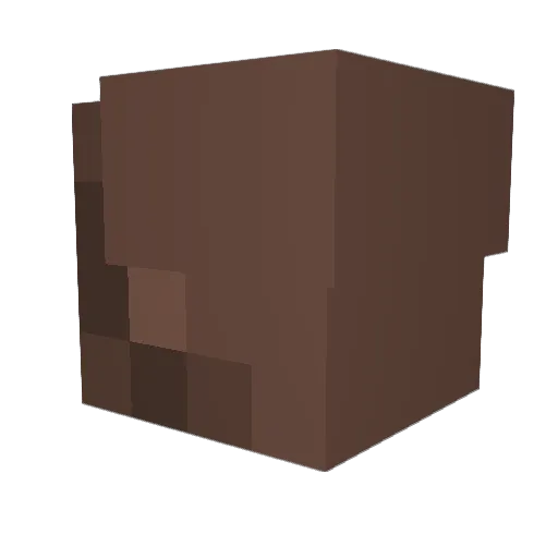 LoxdingYT Minecraft avatar head, 3D render