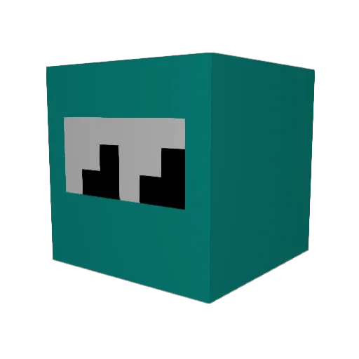 Loxima Minecraft avatar head, 3D render