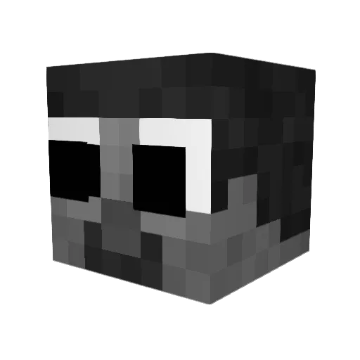 Loxinit Minecraft avatar head, 3D render
