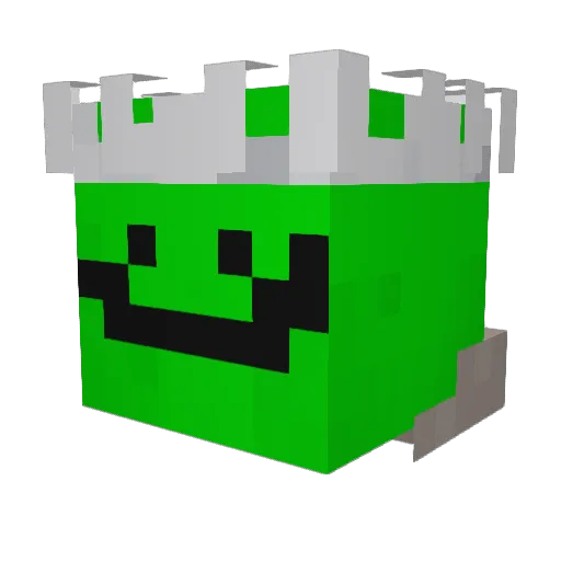 Loxins Minecraft avatar head, 3D render