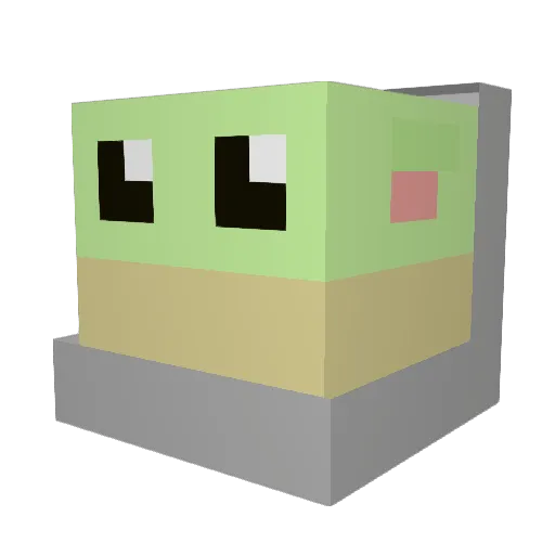 Loxley4Aviee Minecraft avatar head, 3D render