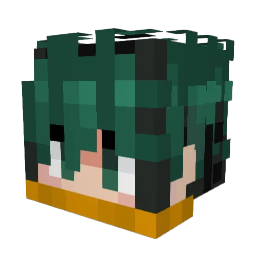 Loxsyic Minecraft avatar head, 3D render