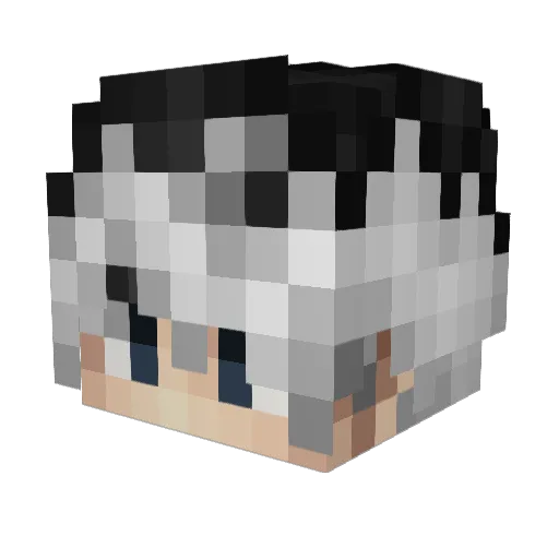LoyaIty Minecraft avatar head, 3D render