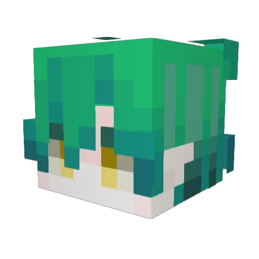 LoyalCar6094042 Minecraft avatar head, 3D render