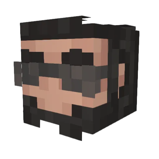 Loyal__ Minecraft avatar head, 3D render