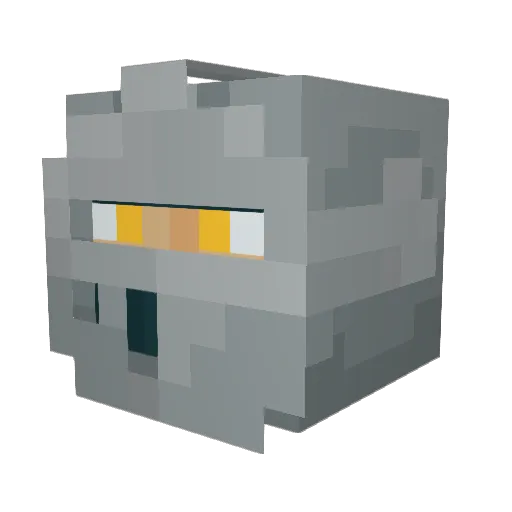 LoyalestKnight Minecraft avatar head, 3D render