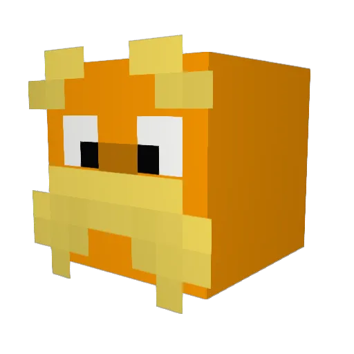 Loyazz Minecraft avatar head, 3D render