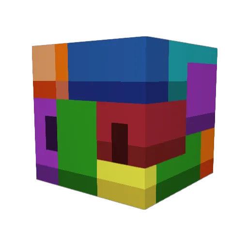 Loygle Minecraft avatar head, 3D render