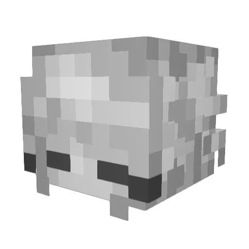 Loylty Minecraft avatar head, 3D render