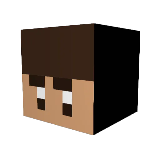 LoyniXS Minecraft avatar head, 3D render