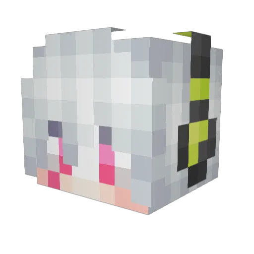 Lozanoqlo Minecraft avatar head, 3D render