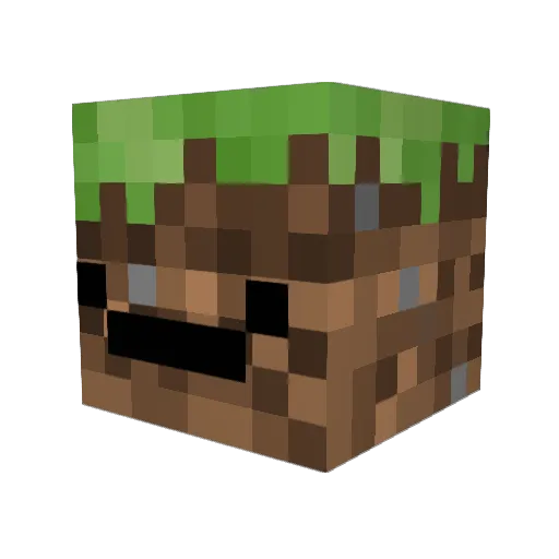 Loziellfie Minecraft avatar head, 3D render