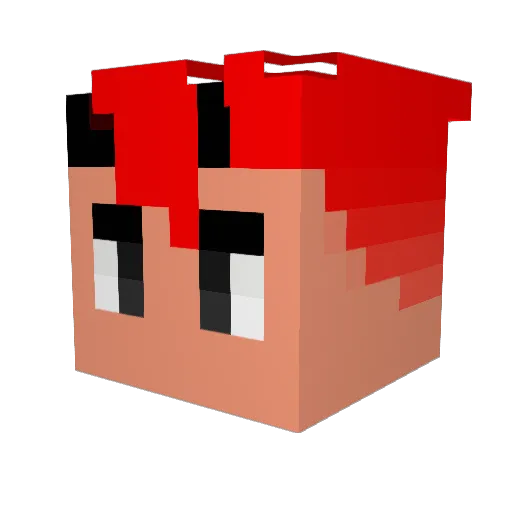 Lozimac Minecraft avatar head, 3D render