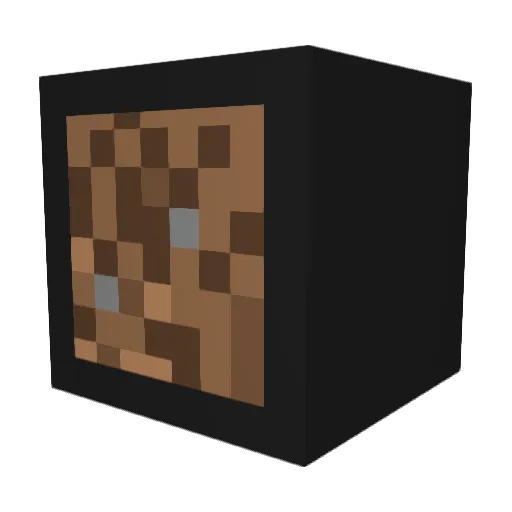 Lozo12 Minecraft avatar head, 3D render