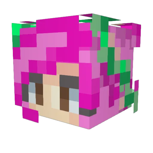 Lozzie87 Minecraft avatar head, 3D render