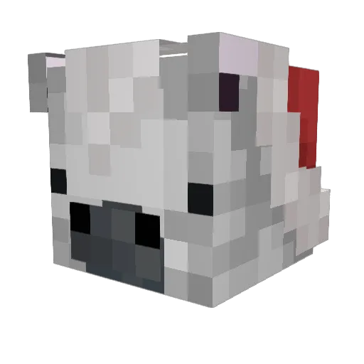 Lozzymandias Minecraft avatar head, 3D render