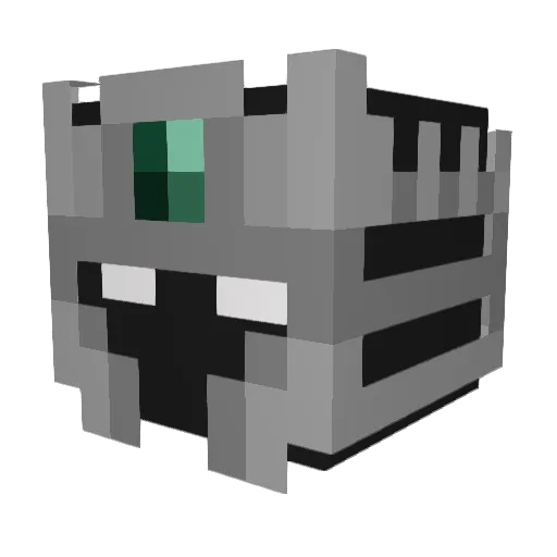 Lpd_HWAX Minecraft avatar head, 3D render