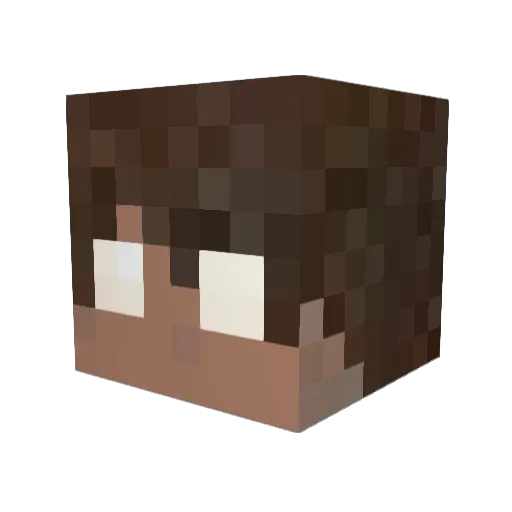 Lpexz Minecraft avatar head, 3D render