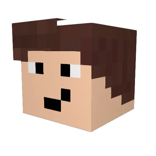 LpmitGs Minecraft avatar head, 3D render
