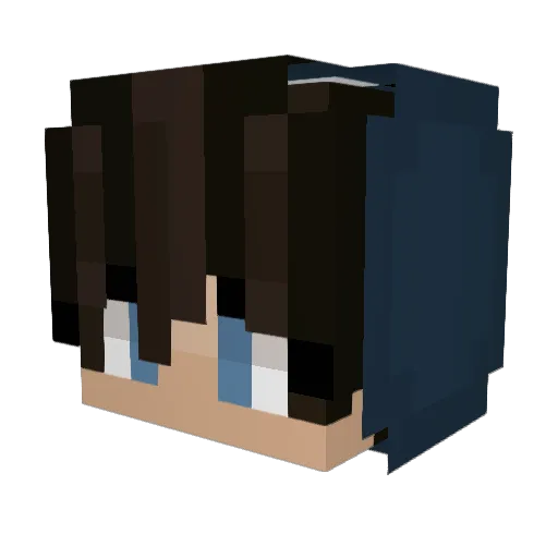 Lqan Minecraft avatar head, 3D render
