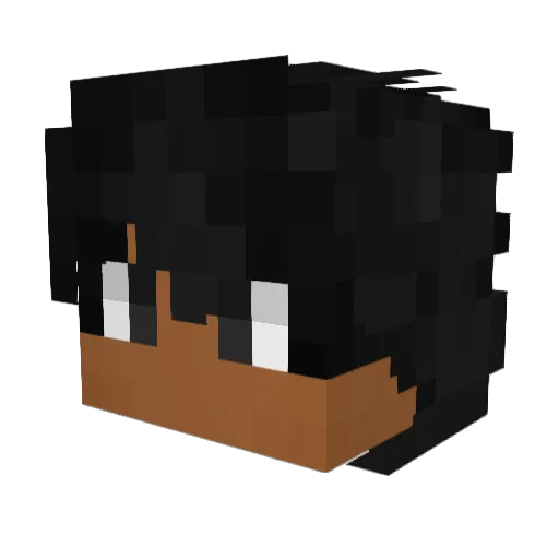 Lqfty Minecraft avatar head, 3D render
