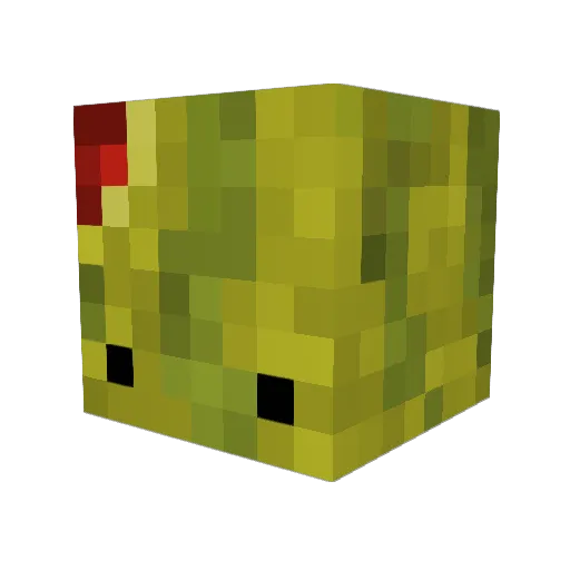 Lqmonade Minecraft avatar head, 3D render