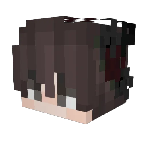 Lqnelyness Minecraft avatar head, 3D render