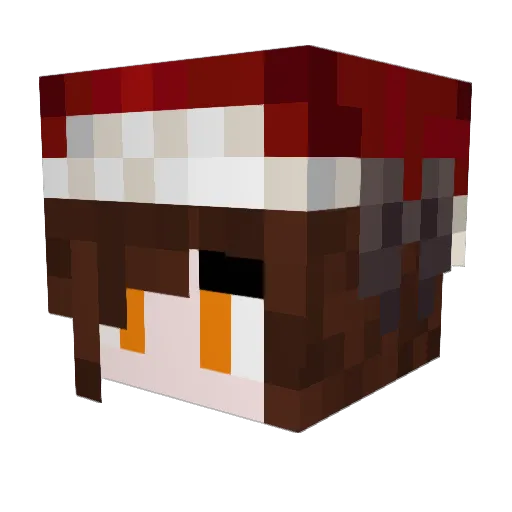 Lqrcq Minecraft avatar head, 3D render