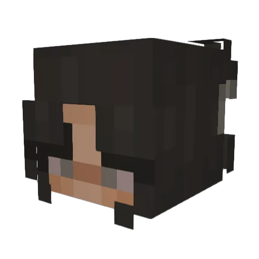 Lqur3n Minecraft avatar head, 3D render