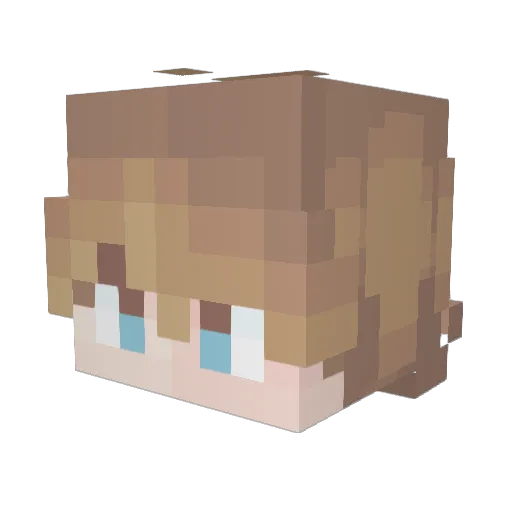 LrdNeptune Minecraft avatar head, 3D render
