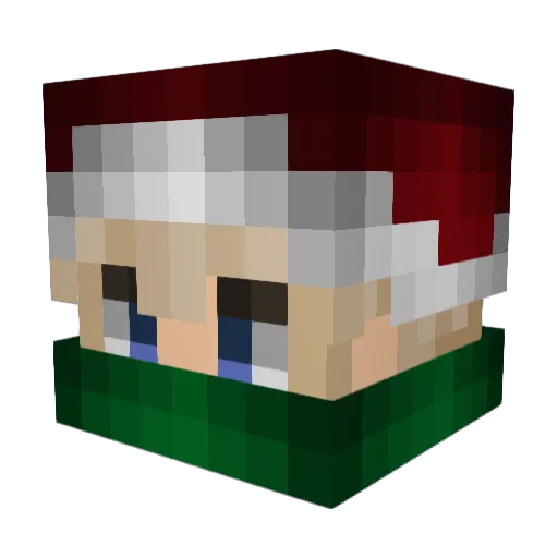 Lrosy Minecraft avatar head, 3D render