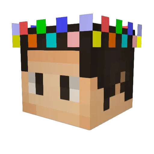 Ls_Quin Minecraft avatar head, 3D render