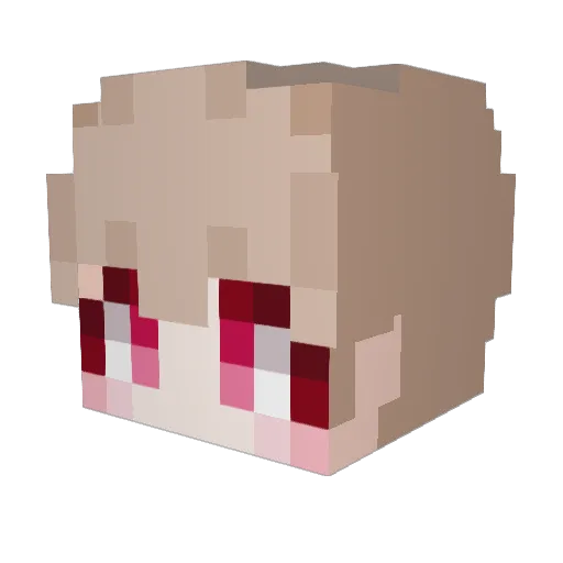 Ls_potato Minecraft avatar head, 3D render