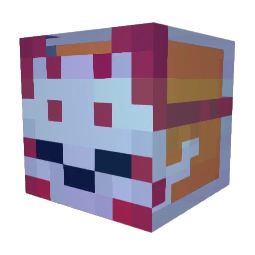LsdForFox Minecraft avatar head, 3D render