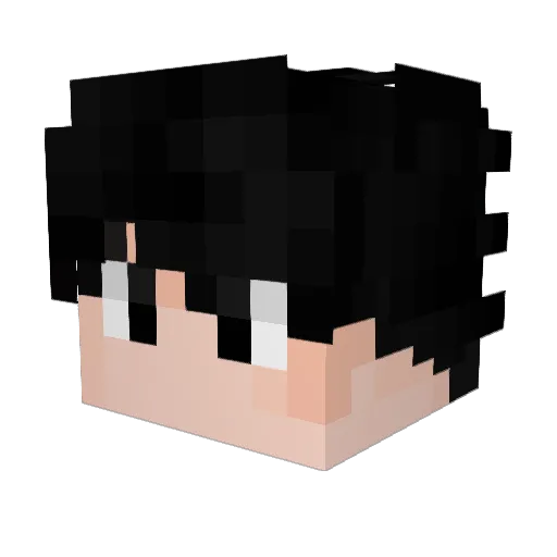 LshiftF Minecraft avatar head, 3D render