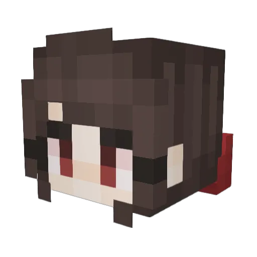 Lskarmax Minecraft avatar head, 3D render