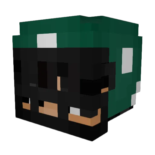 Lsnce Minecraft avatar head, 3D render