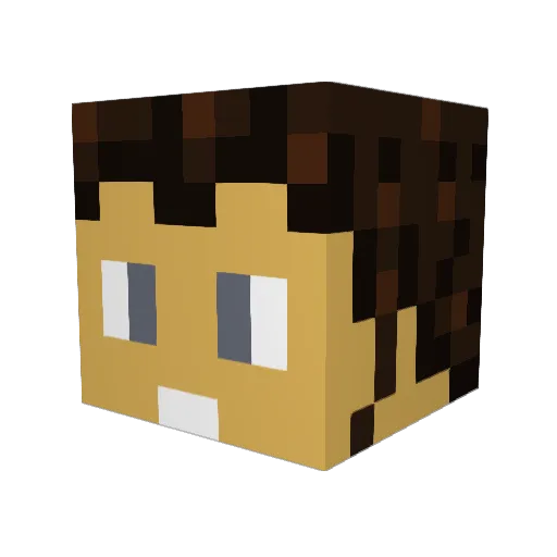 Lspaulsen Minecraft avatar head, 3D render