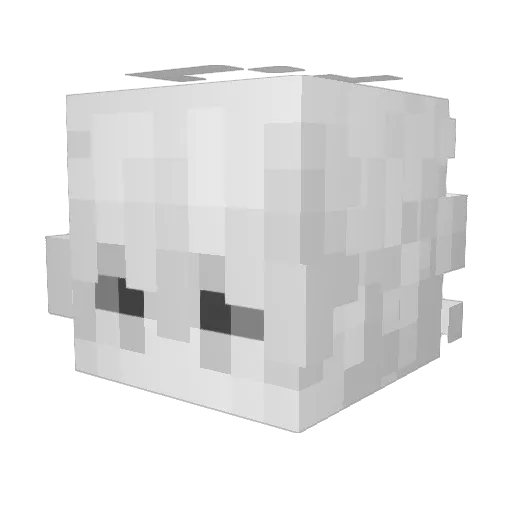 Lsyzzz1 Minecraft avatar head, 3D render