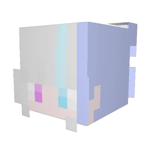 Lt5ec Minecraft avatar head, 3D render
