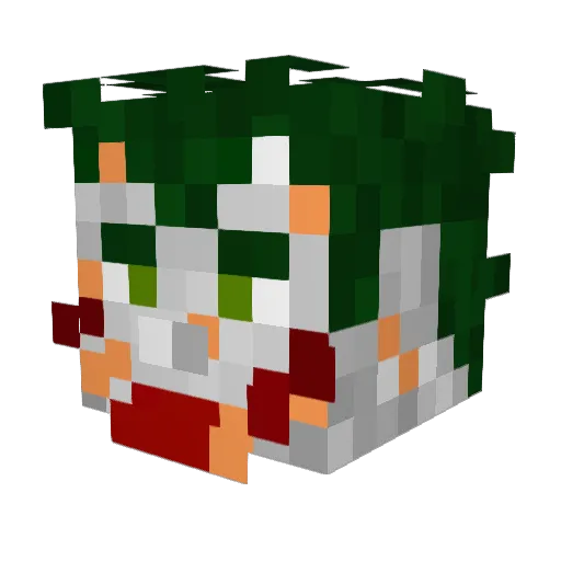 LtCrow Minecraft avatar head, 3D render