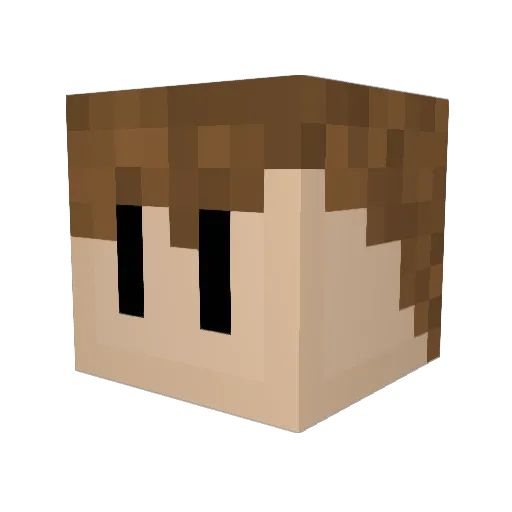 LtHammer Minecraft avatar head, 3D render