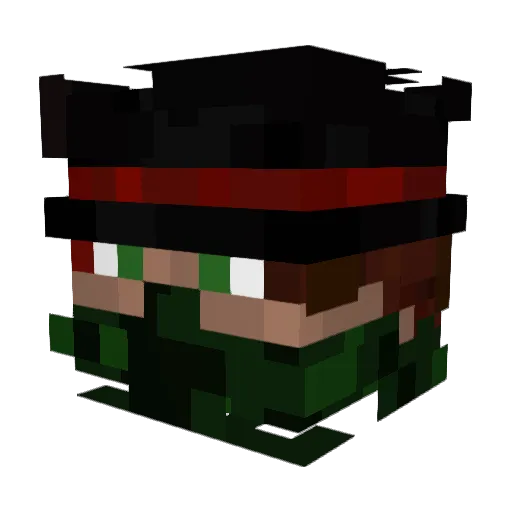 LtHarryPNess Minecraft avatar head, 3D render