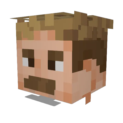 LtSlimJimDangle Minecraft avatar head, 3D render