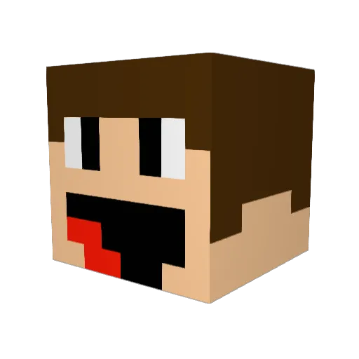 Lt_Leo Minecraft avatar head, 3D render