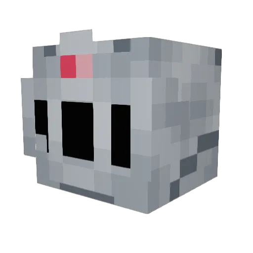 Lt_Lux Minecraft avatar head, 3D render
