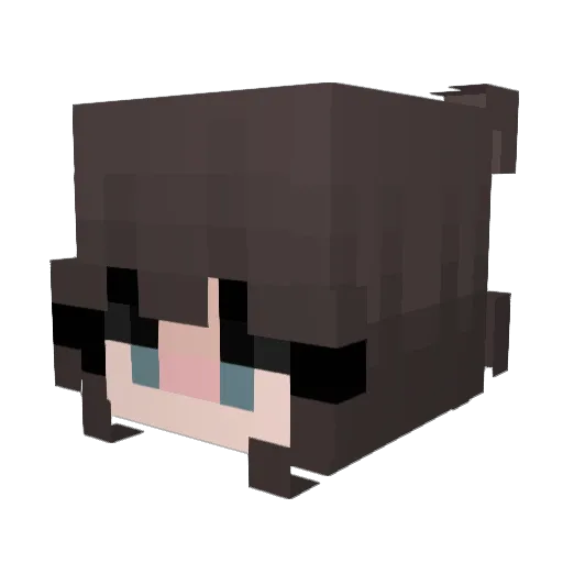 Lt_Red Minecraft avatar head, 3D render