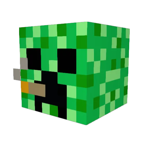 Lt_Rock Minecraft avatar head, 3D render