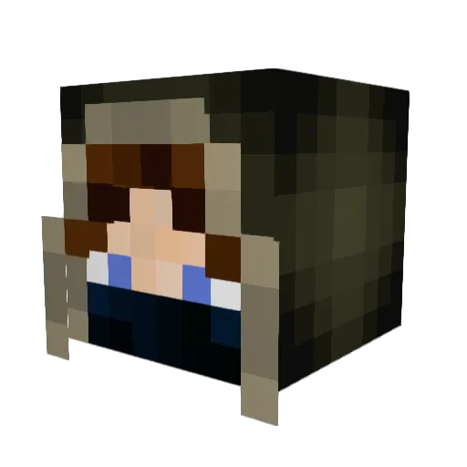 Lt__Cuddles Minecraft avatar head, 3D render