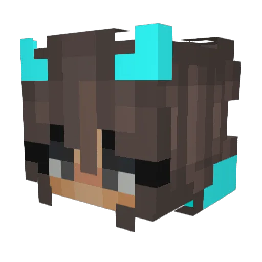 Ltium13 Minecraft avatar head, 3D render